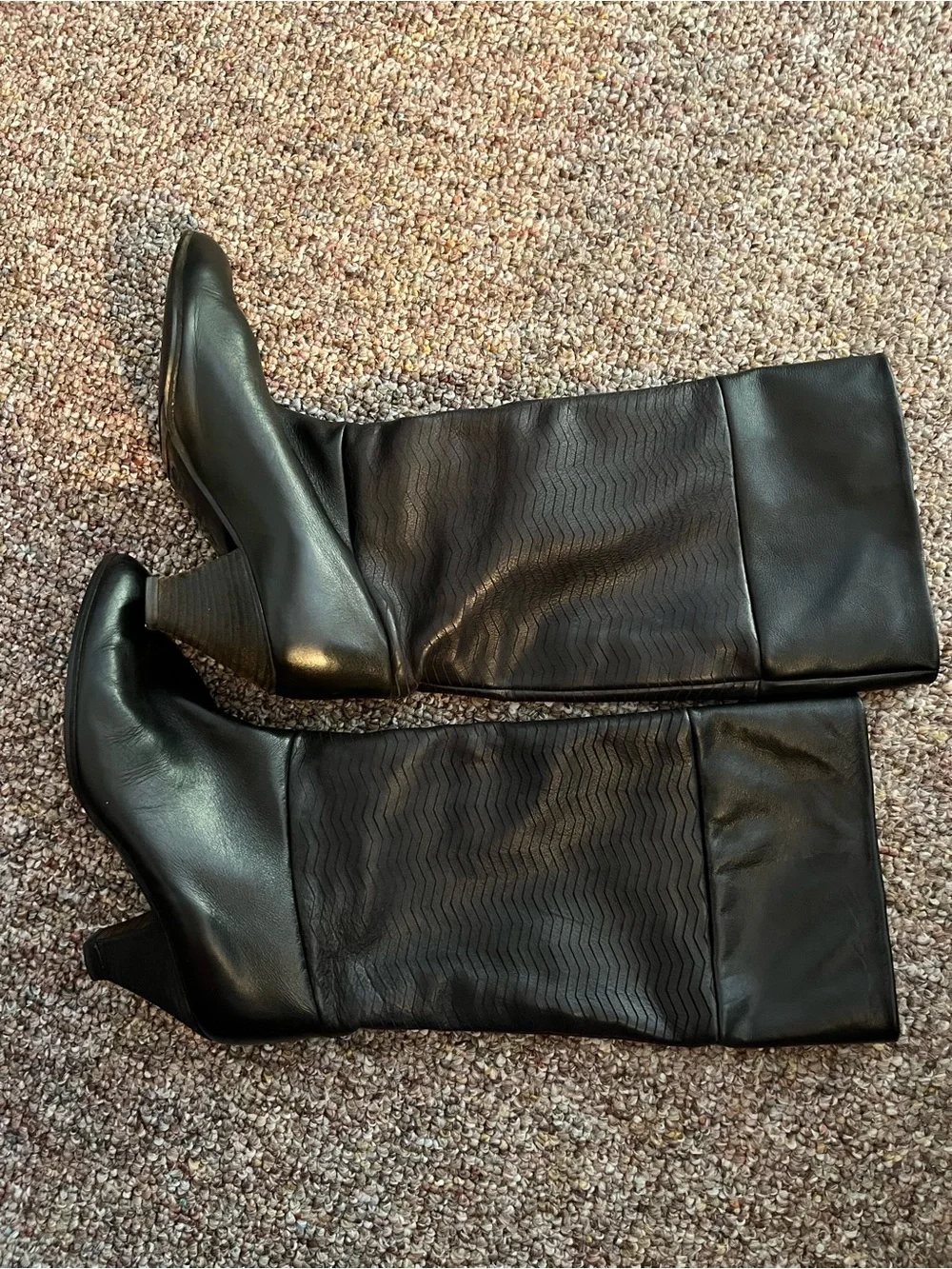 Vintage Xavier Danaud Paris black leather boots